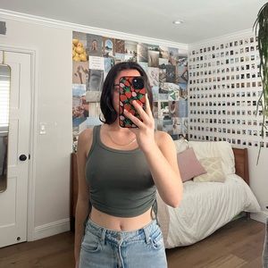 Olive Green Princess Polly Top